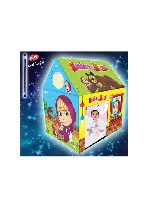 

Wembley Toys Unisex Kids Blue & Green Masha & The Bear Pipe Tent House