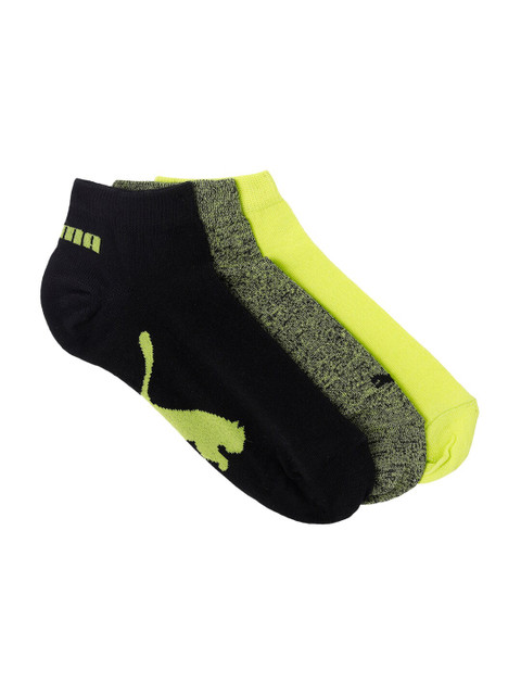 

Puma Unisex Pack of 3 Ankle-Length Socks, Green