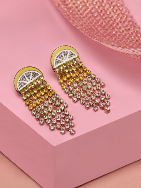 

ISLAND VIBE LEXIE LEMON CUPCHAIN Contemporary Drop Earrings, Yellow