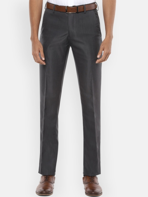 

Van Heusen Men Grey Slim Fit Formal Trousers