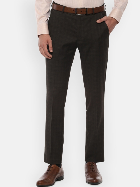 

Louis Philippe Men Brown Slim Fit Formal Trousers
