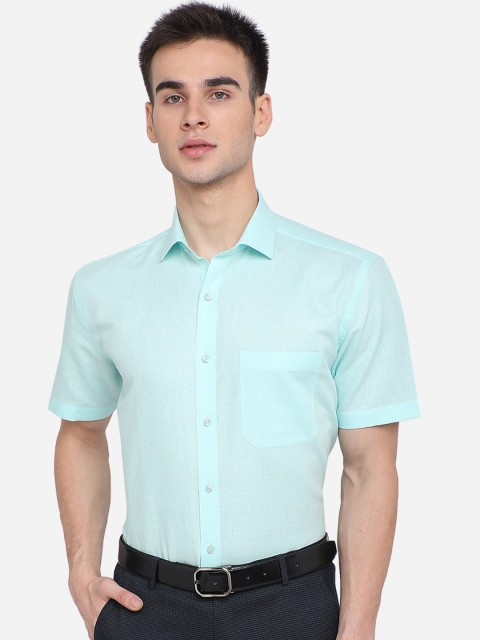 

Greenfibre Men Blue Solid Casual Shirt