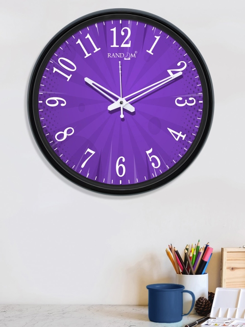 

RANDOM Purple & White Contemporary Wall Clock