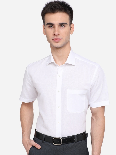 

Greenfibre Men White Formal Cotton Shirt