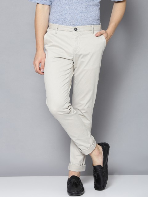 

Bruun & Stengade Men White Slim Fit Regular Trousers Chino Trousers