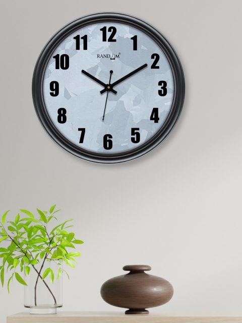 

RANDOM Black & Grey Printed Contemporary Wall Clock