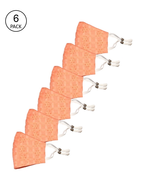 

Bellofox Set of 6 Cotton Face Mask, White
