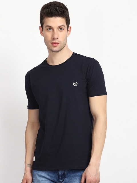 

V2 Value & Variety Men Blue Half Sleeves Round Neck T-Shirt