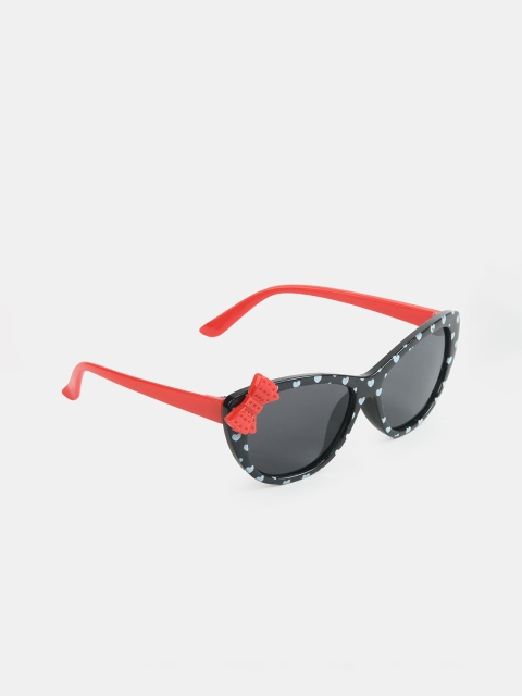 

DukieKooky Girls Black Lens & Black Wayfarer Sunglasses with UV Protected Lens