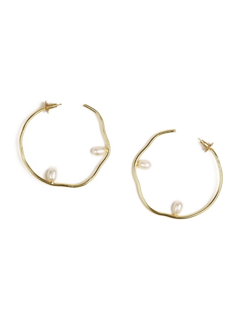 

NAMASYA Gold Contemporary Half Hoop Earrings