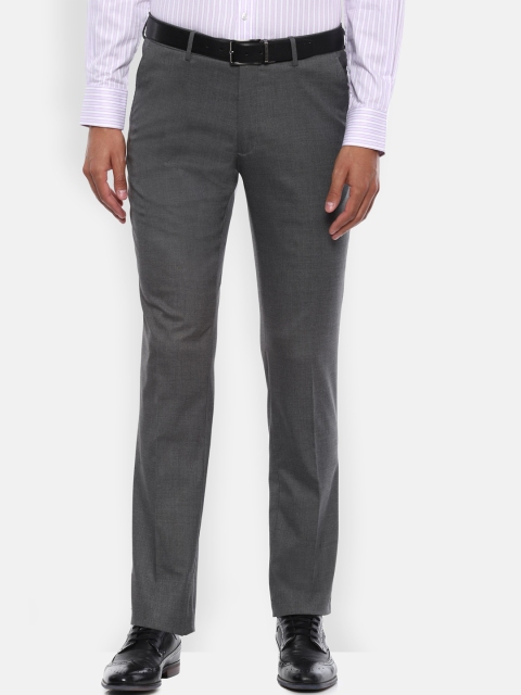 

Van Heusen Men Grey Slim Fit Formal Trousers