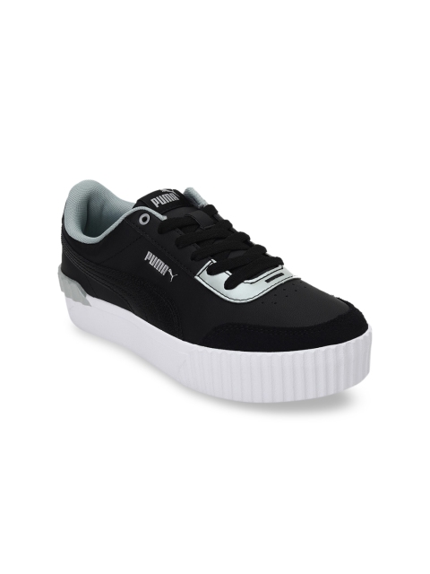 

Puma Women Black Colourblocked Carina Lift Pearl Sneakers