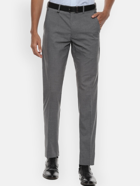 

Van Heusen Men Grey Slim Fit Formal Trousers