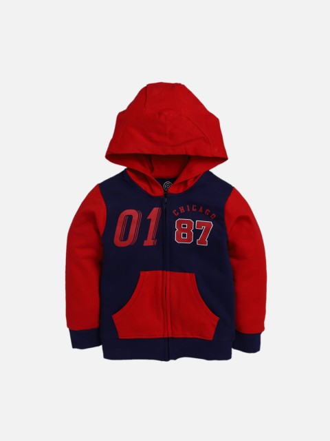 

TAMBOURINE Boys Red Hood Sweatshirt