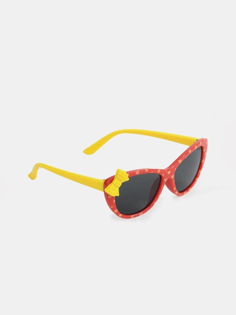 

DukieKooky Girls Black Lens & Red Wayfarer Sunglasses with UV Protected Lens 900350