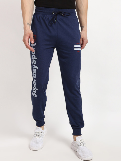 

V2 Value & Variety Men Navy Blue Solid Straight-Fit Cotton Joggers