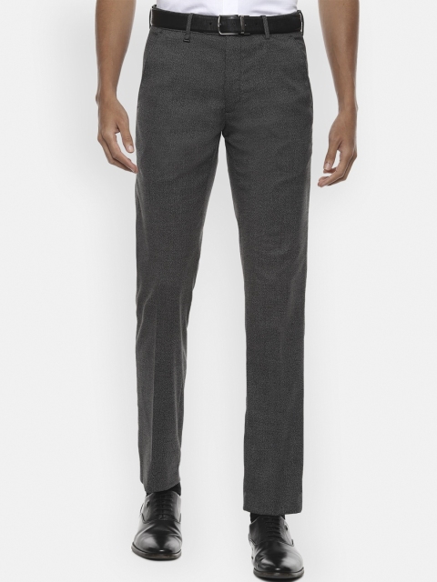 

Van Heusen Men Grey Slim Fit Formal Trousers