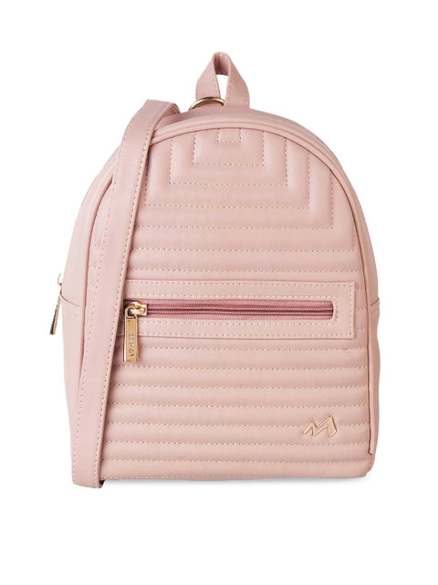 

Metro Pink PU Structured Sling Bag with Quilted