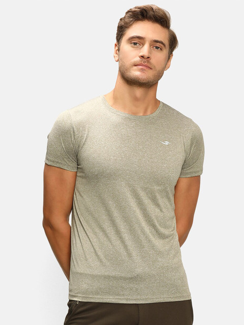

V2 Value & Variety Men Grey Solid Round Neck T-shirt