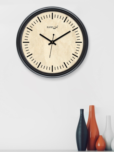 

RANDOM Cream & Black Printed Contemporary 30.48 Cm Wall Clock