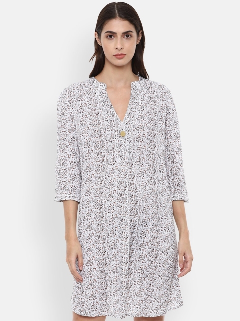 

Van Heusen Woman Grey Printed A Line Dress