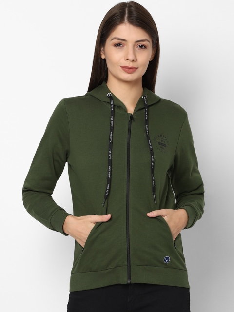 

Allen Solly Woman Women Olive Hooded Sweatshirt