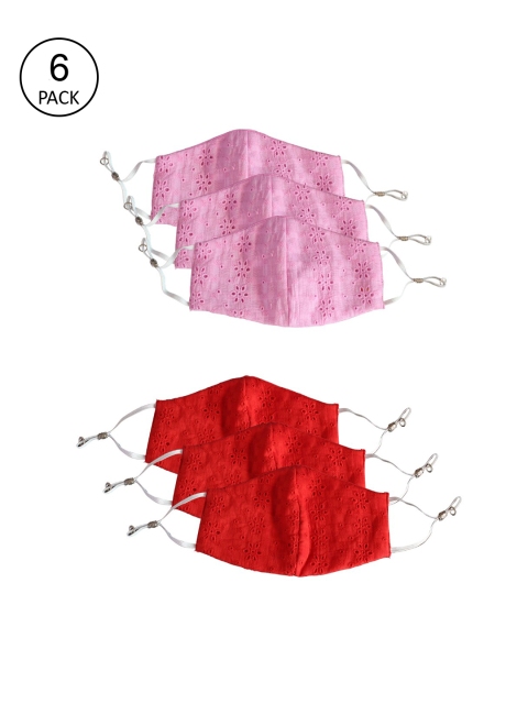 

Bellofox Unisex 6 Pcs 3 Ply Reusable Cloth Masks, White