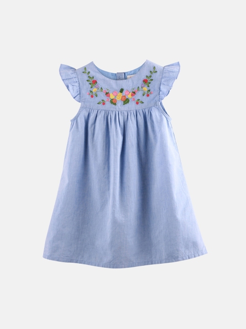 

Beebay Girl Blue Empire Dress