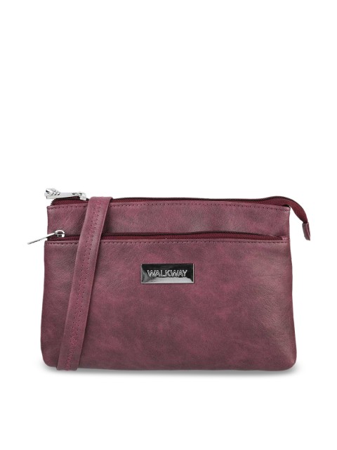

WALKWAY Purple Structured Satchel