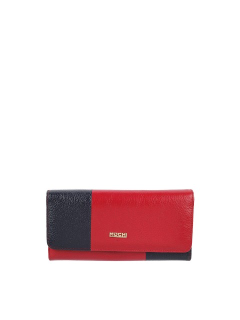 

Mochi Red Colourblocked Purse Clutch