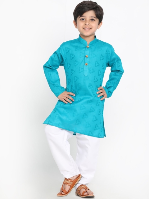 

VASTRAMAY Boys Blue Kurta with Pyjamas