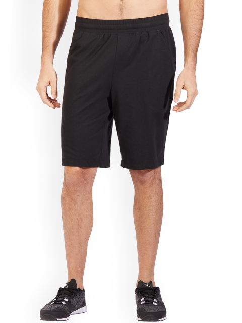 

NYAMBA By Decathlon Men Black Low-Rise Training or Gym Sports Shorts