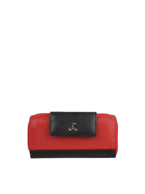 

Mochi Red & Black Colourblocked Purse Clutch
