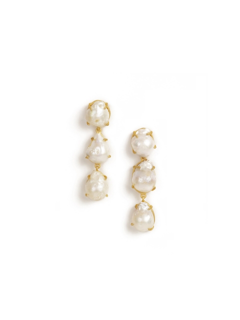

NAMASYA Gold-Plated Contemporary Drop Earrings