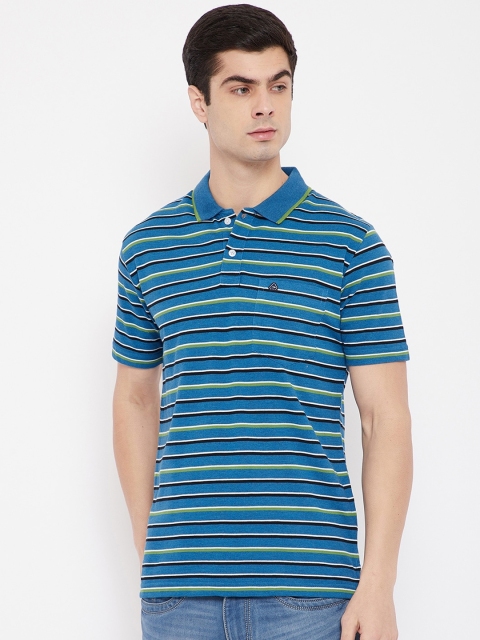 

Duke Men Multi Striped Polo Collar T-shirt