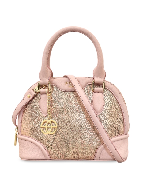 

Eske Rose Textured Leather Half Moon Handheld Bag
