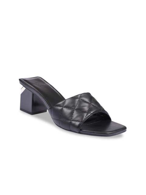 

HEATWAVE Women Black Solid Block Heels Sandals