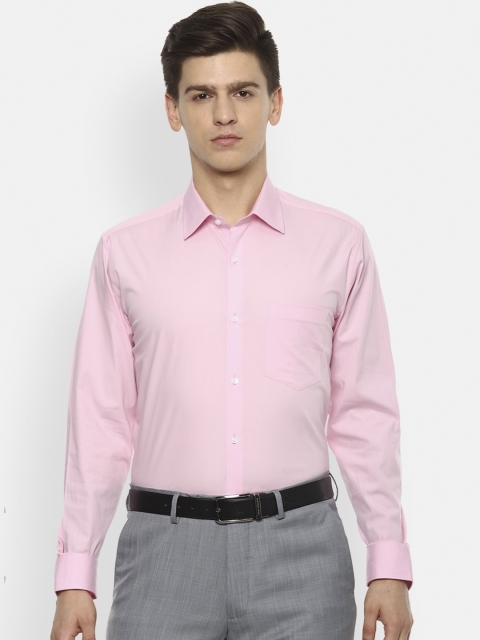 

Van Heusen Men Pink Striped Casual Shirt