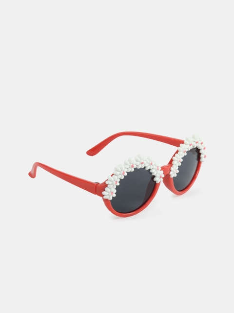 

DukieKooky Girls Black Lens & Red Round Sunglasses with UV Protected Lens 900326