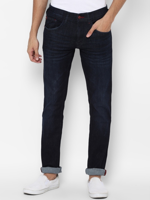 

Allen Solly Men Navy Blue Slim Fit Light Fade Stretchable Jeans