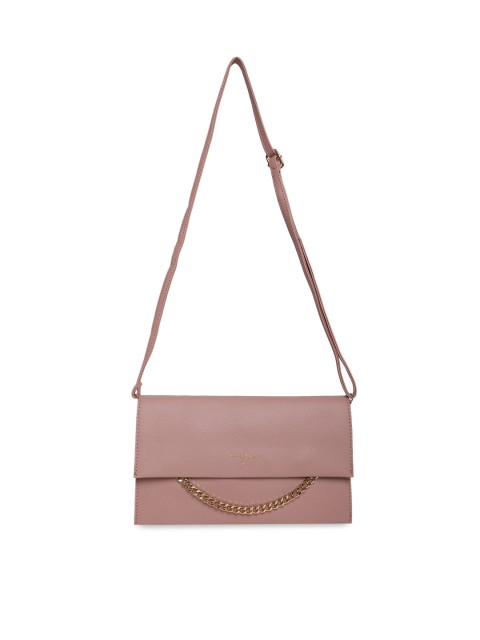 

MIO Borsa Pink PU Structured Sling Bag with Bow Detail