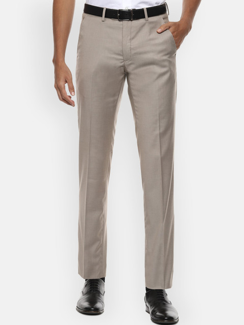

Van Heusen Men Beige Slim Fit Formal Trousers
