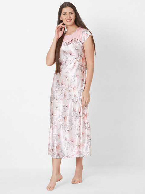 

Sweet Dreams Peach Printed Nightdress