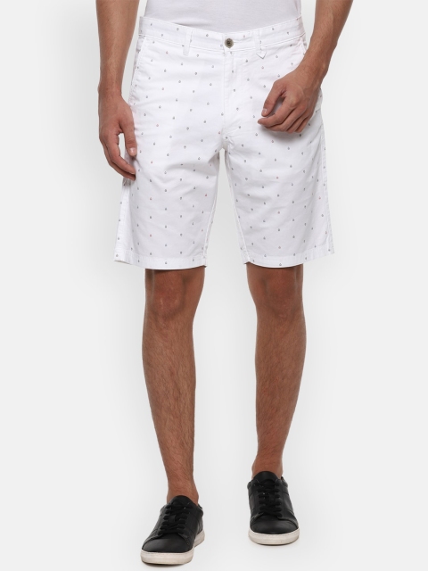 

Van Heusen Sport Men White Printed Mid-Rise Chino Shorts
