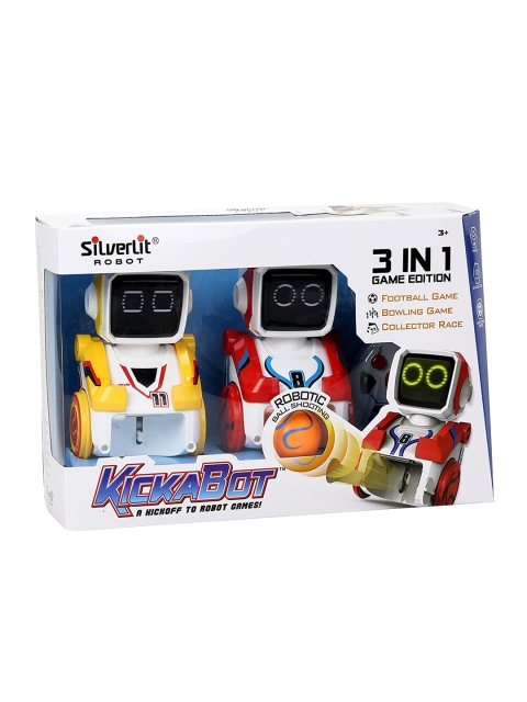 Silverlit Kids White & Red Kickabot 3 in 1 Game Edition With Remote Control