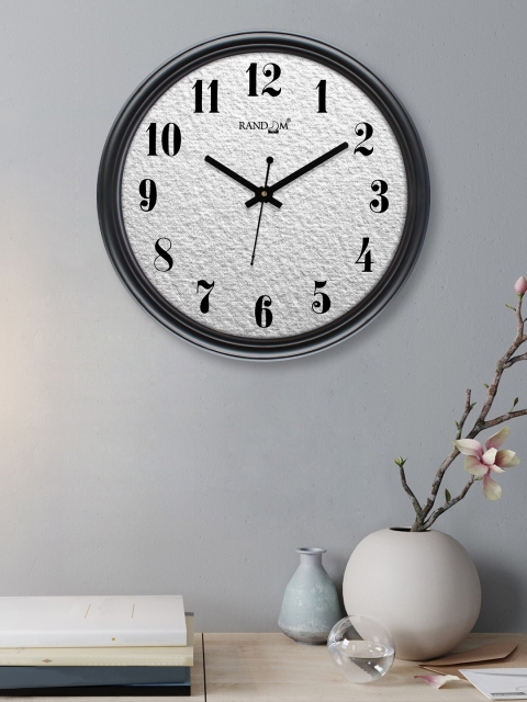 

RANDOM Grey & Black Contemporary Wall Clock
