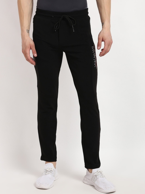 

V2 Value & Variety Men Black Solid Straight-Fit Track Pants