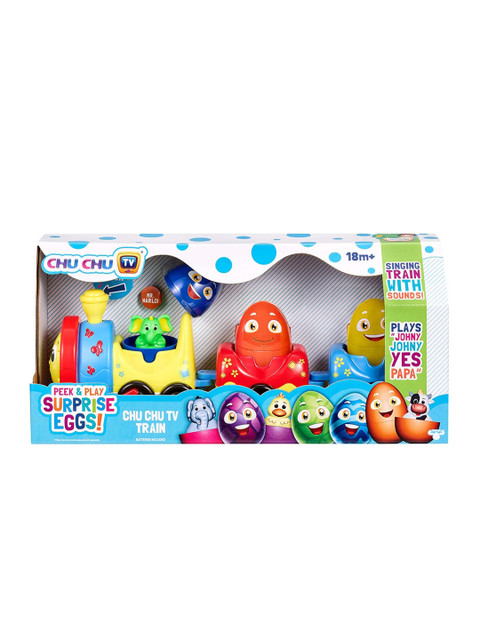 

CHUCHU Kids Yellow & Blue Peek & Play Surprise Eggs Skill Development Toy