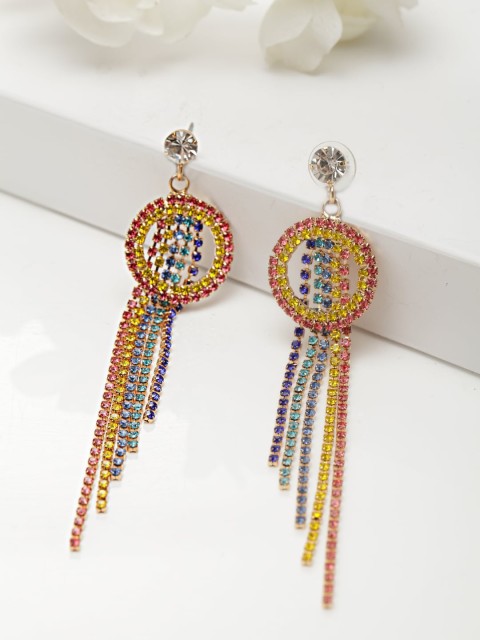 

AVANT-GARDE PARIS Multicolored Gold-Plated Classic Drop Earrings, Multi