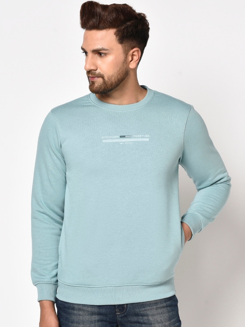 

Octave Men Blue Solid Sweatshirt